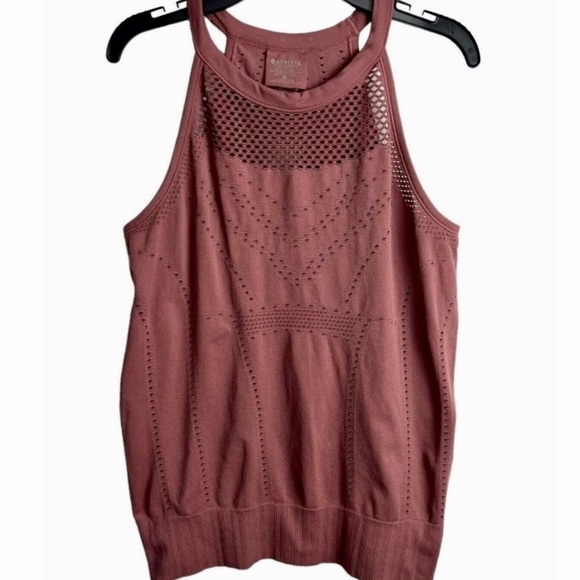Athleta Tops - L Athleta Diamond Mesh Trophy Tank Top in a Dusty Pink, Mauve, Rose color. EUC